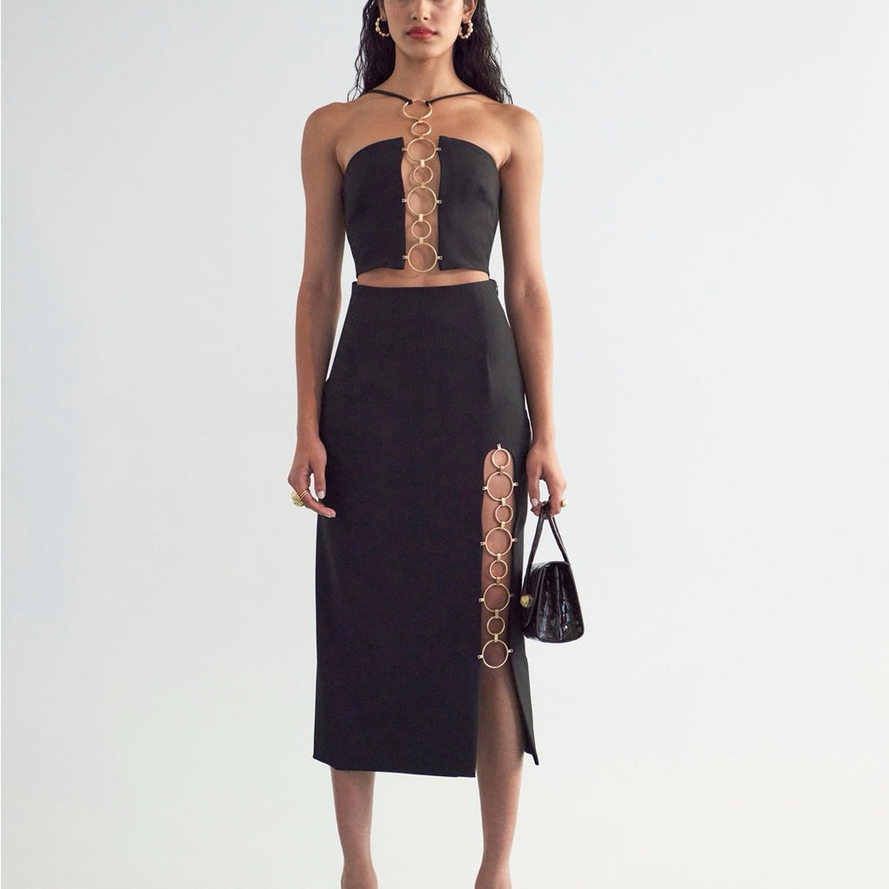 Cult Gaia Torielle Skirt in Black